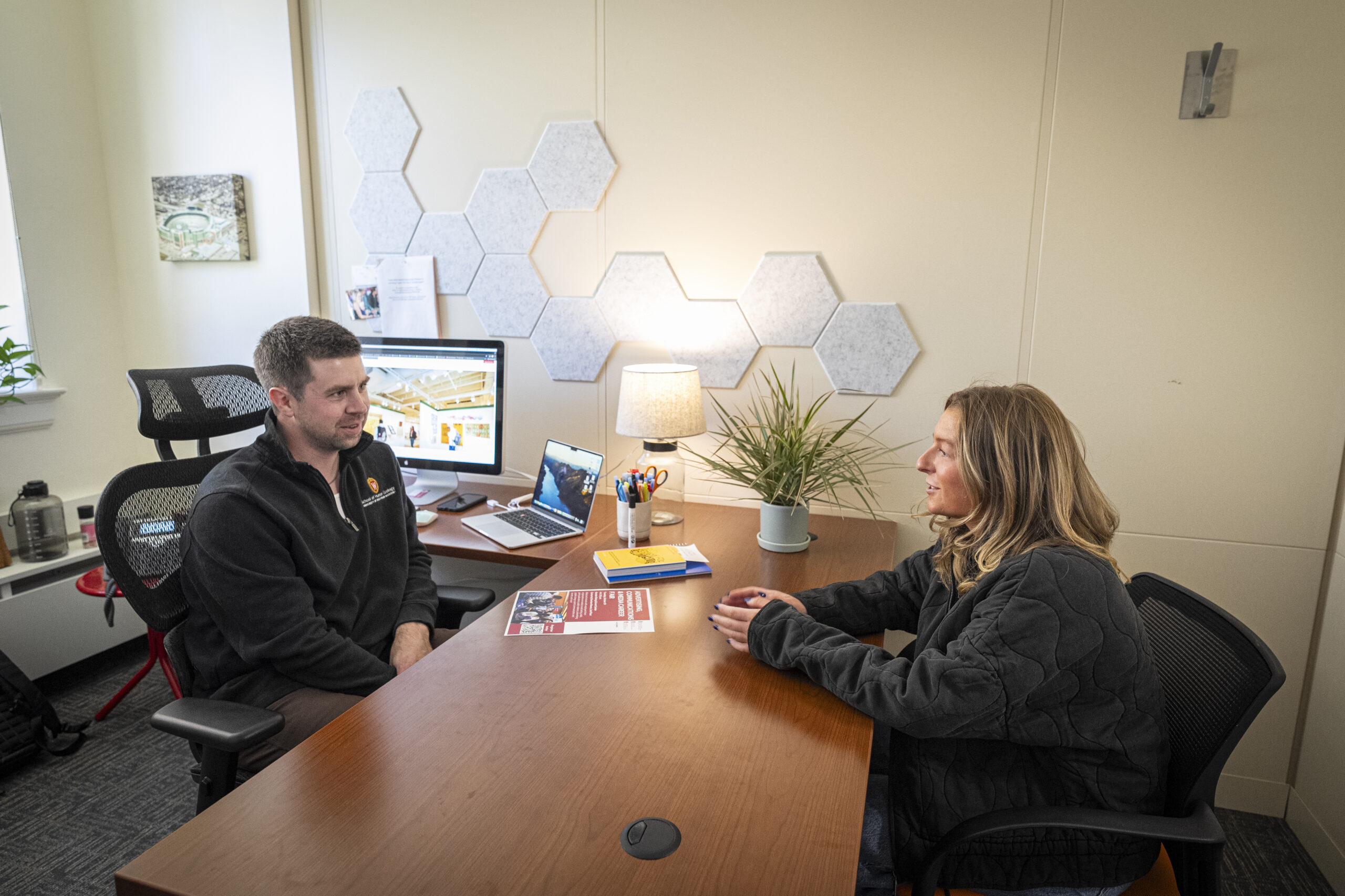 Career Advisor meeting with a student