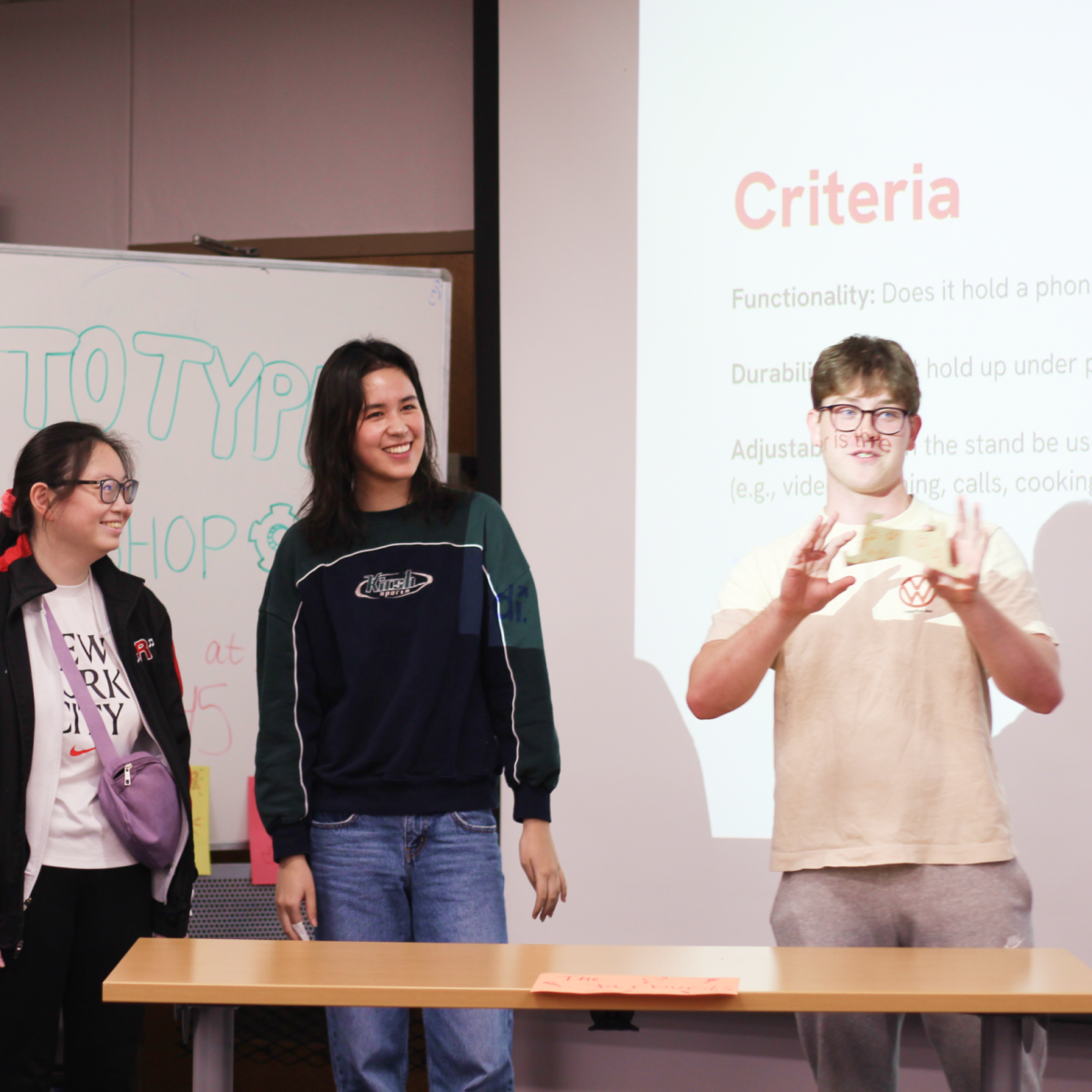 Students at a Design Interactive meeting