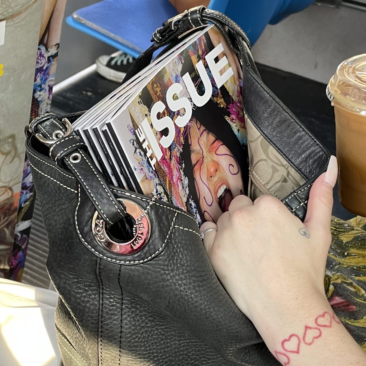 The Issue printed magazine in a bag